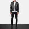 Allaric Black Leather Jacket