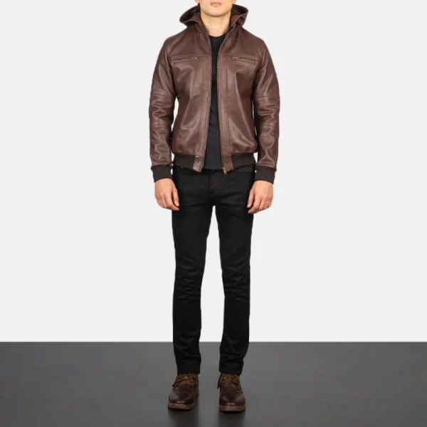 Bouncer Brown Leather Jacket