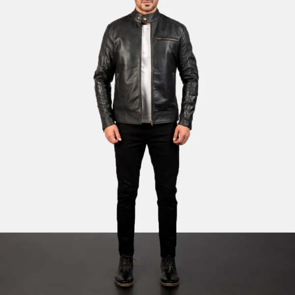 Dean Black Leather Jacket