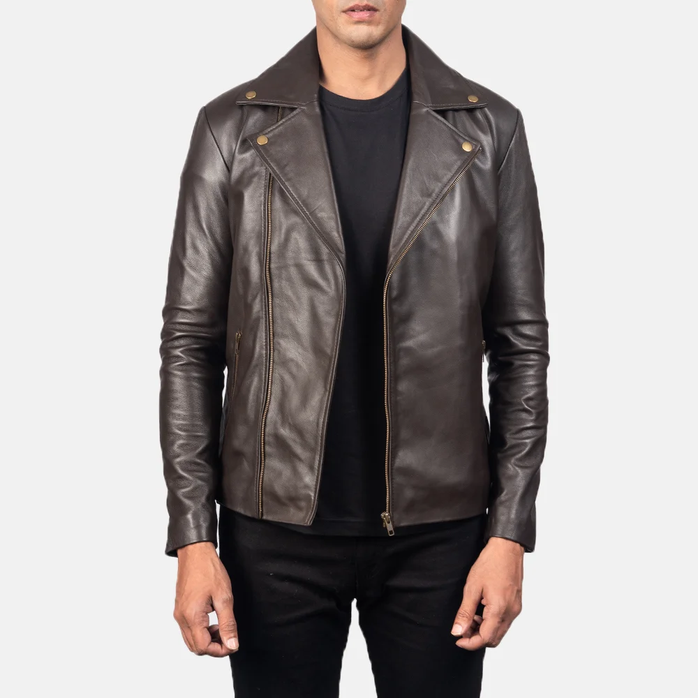 Noah Brown Leather Jacket