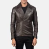 Noah Brown Leather Jacket