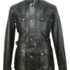 Black leather Coat