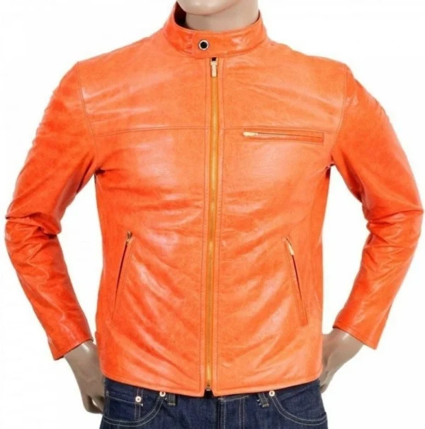 Men Orange Jacket