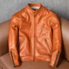 Orange Leather Jackets
