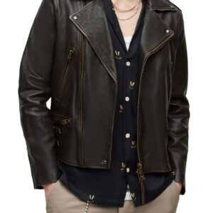 Luca Leather Biker Jacket
