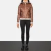 Fiona Brown Leather Jacket