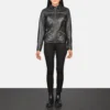 Zenna Black Leather Jacket