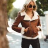 Erica Aviator Leather Jacket