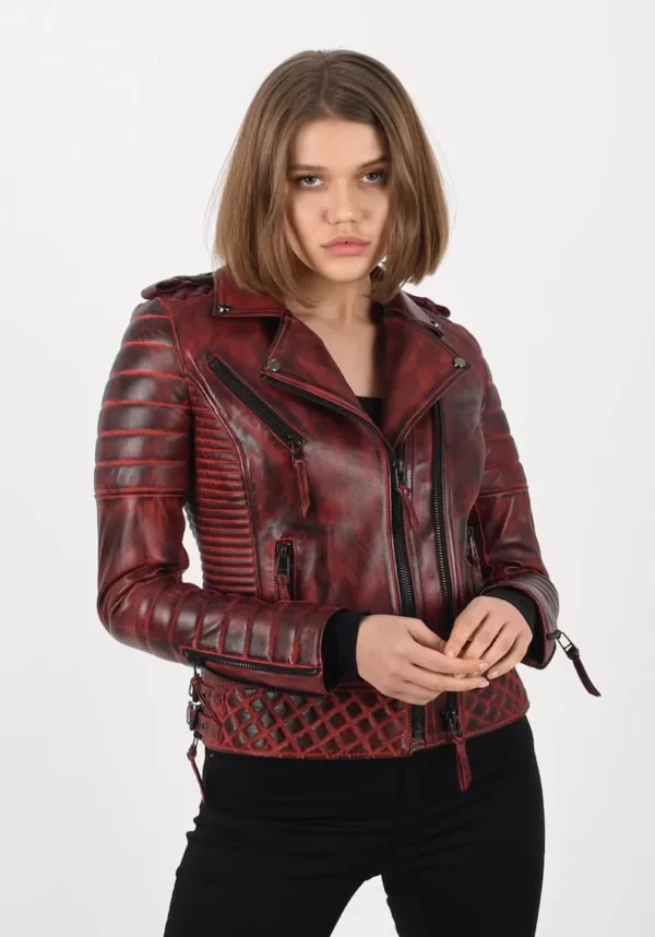 Diana Biker leather Jacket