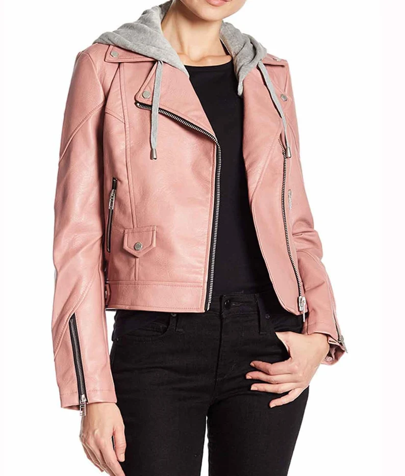 Marisa Hoody Leather Jacket