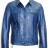 Jordan Blue leather Jacket