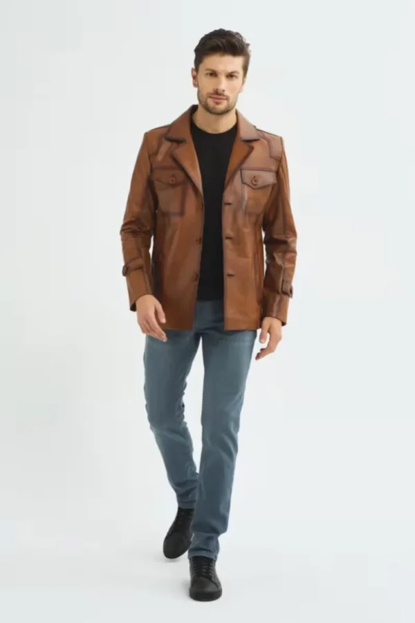 Allaric Mens Leather Jacket