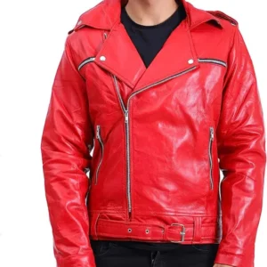 Danny Red Leather Jacket