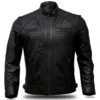 Alberto Black Leather Jacket
