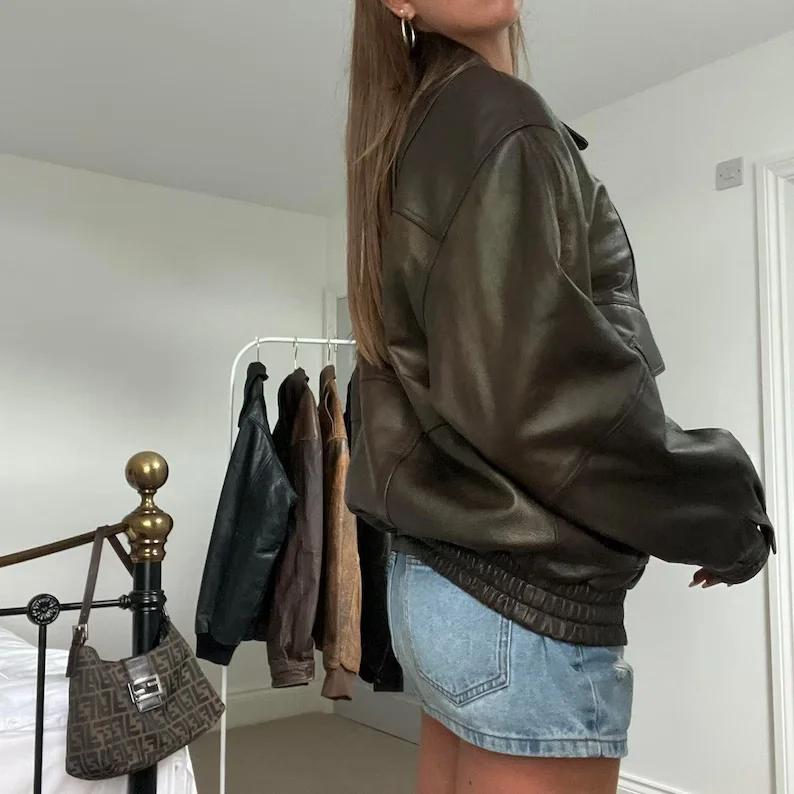 Zenith Brown Leather Jacket