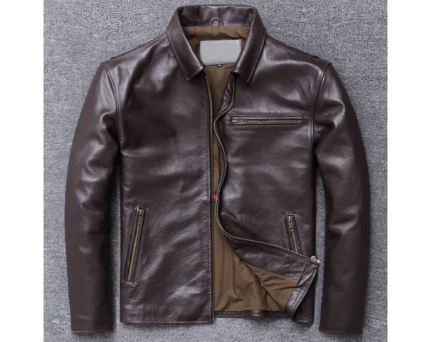 Dodge Mens Leather Jacket