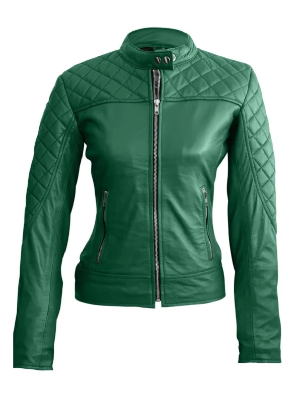 Green Biker Jacket